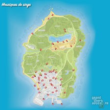 Carte mosaïques de singe GTA 5