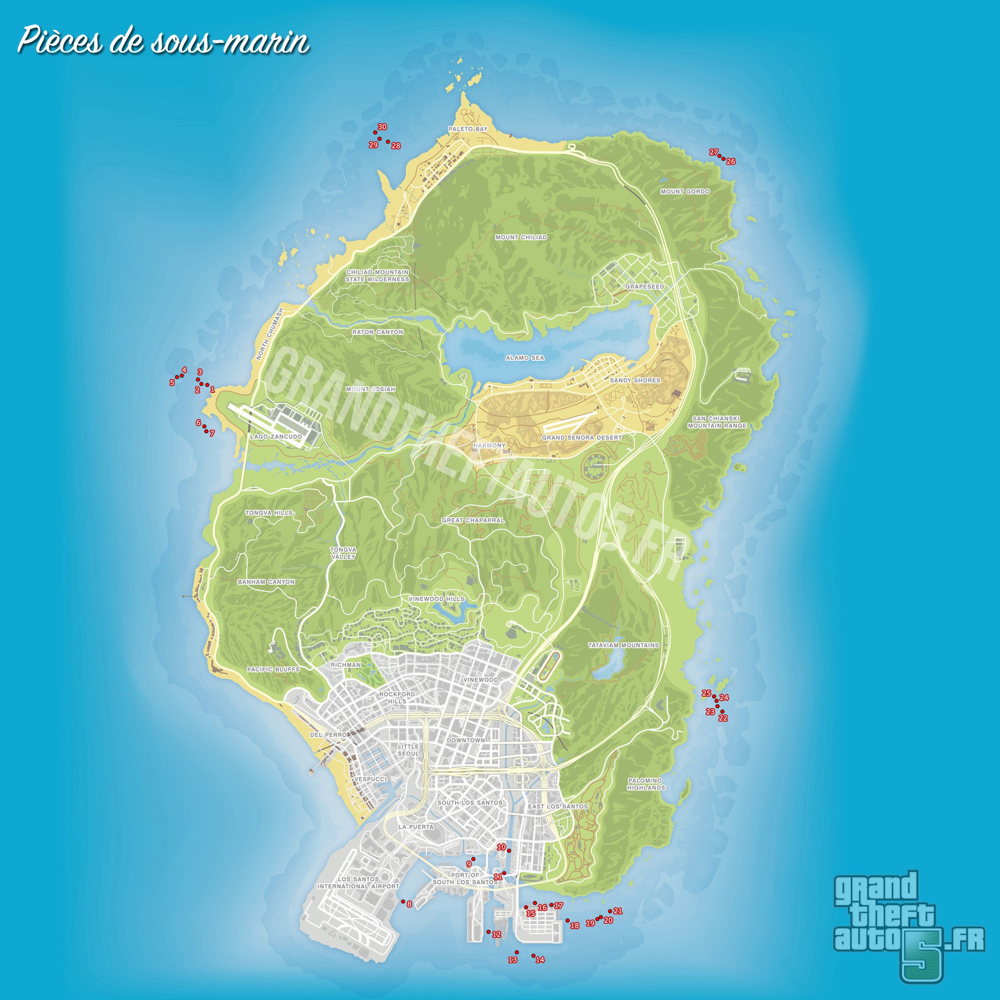 comment trouver le sous marin dans gta 5