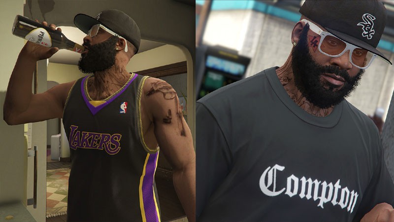 NBA Lakers Jersey and Compton T-Shirt