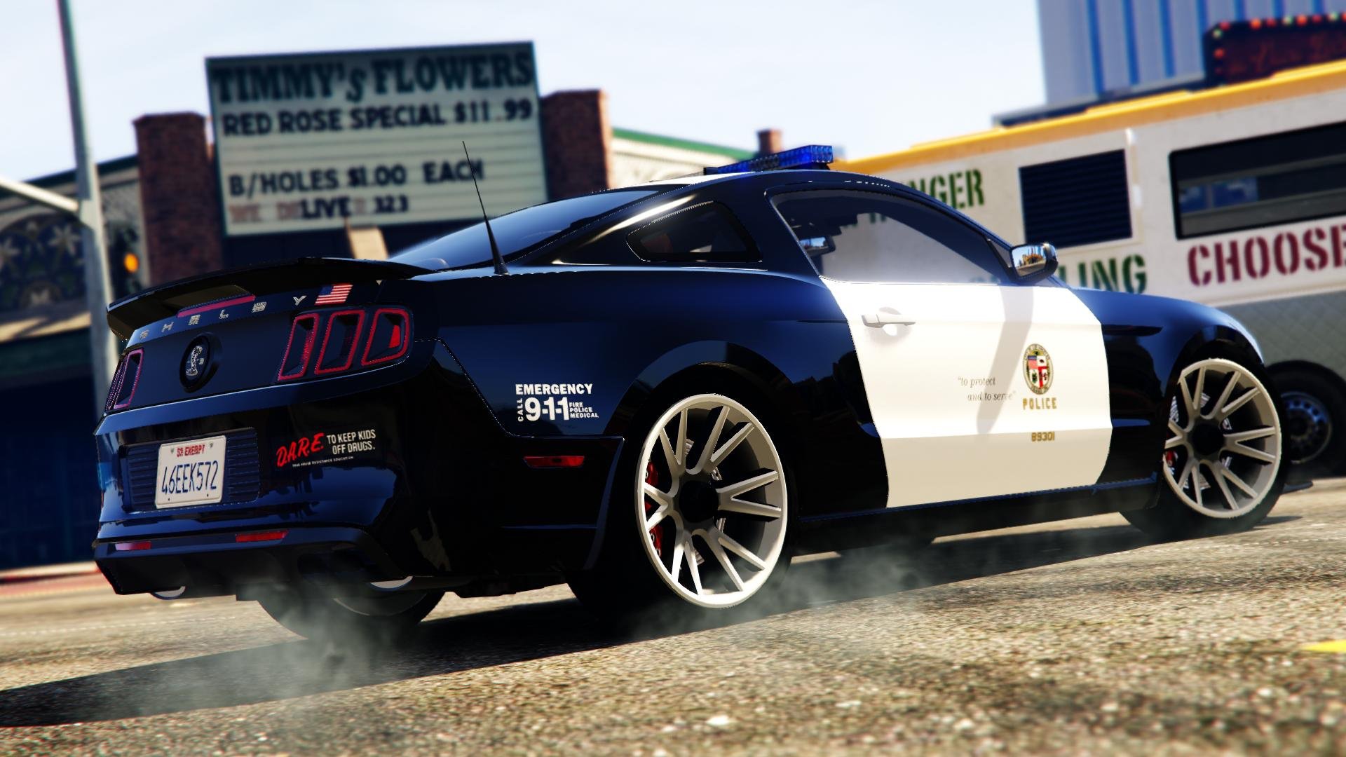 Ford Mustang Shelby GT500 Police LAPD Skin