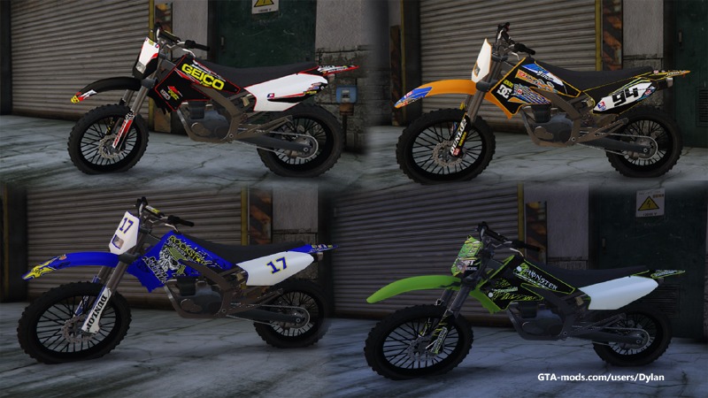 Real Liveries Pack (Honda, KTM, Yamaha, Kawasaki)