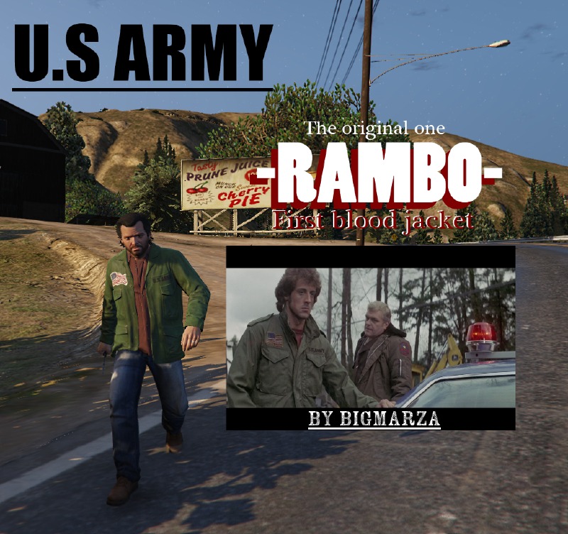 Rambo Military Jacket for Michael