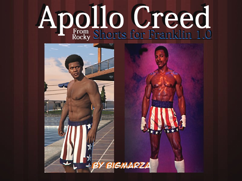 Apollo Creed (Rocky) Boxing Shorts for Franklin
