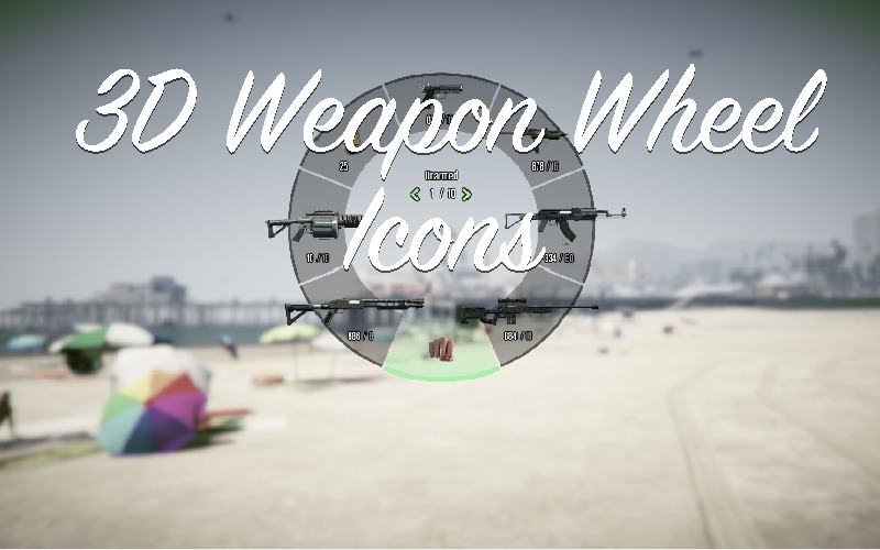 3D Weapon Wheel Icons