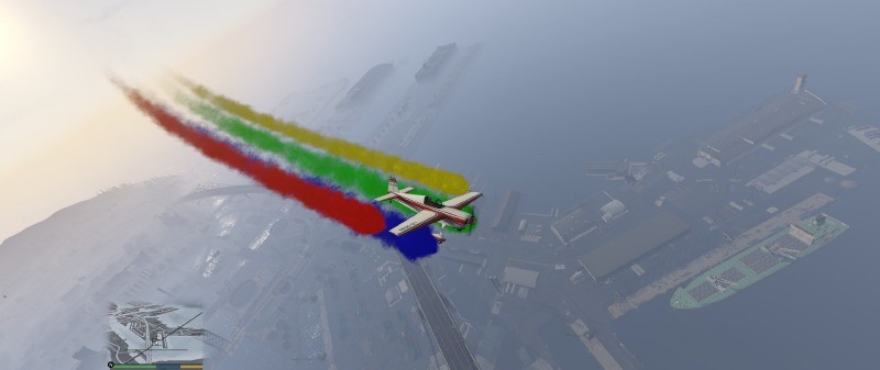 Stunt Plane Smoke (4x Rainbow Colors)