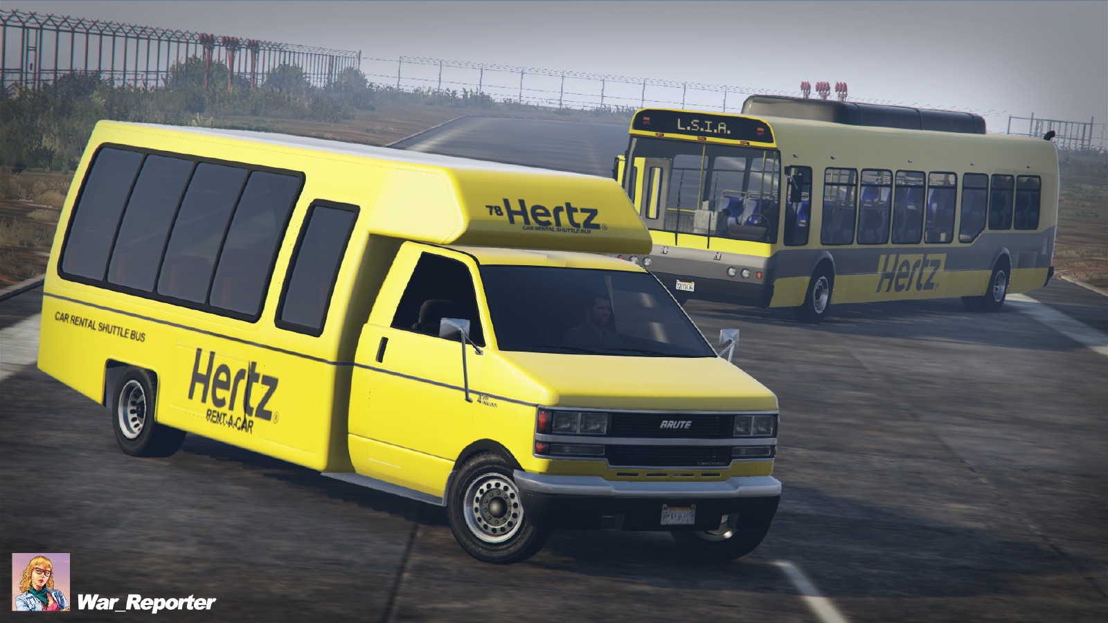 Hertz Car Rental Shuttle Bus