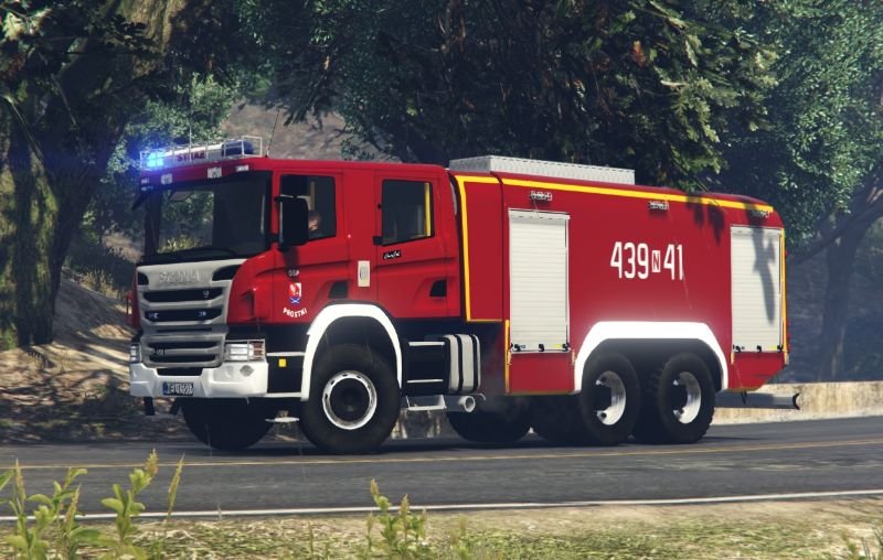 Camion de pompiers Scania P450