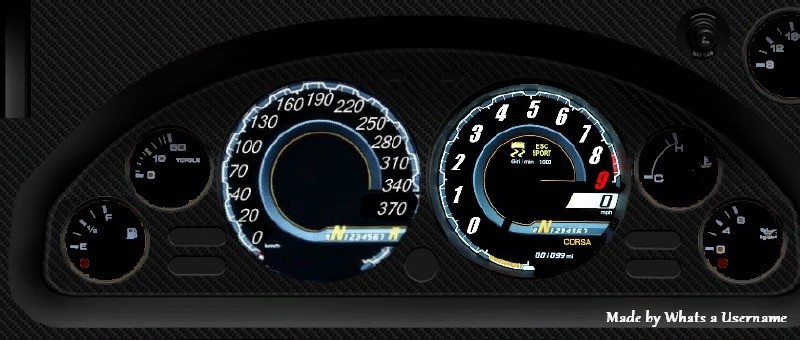 Lamborghini Aventador Gauges for Zentorno