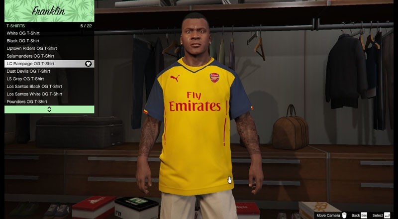 Arsenal Away Kit for Franklin