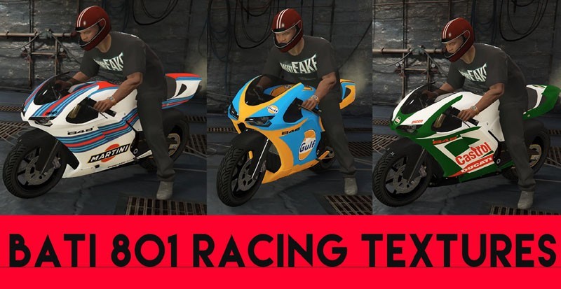 Bati 801 Racing Textures (Repsol, Martini..)