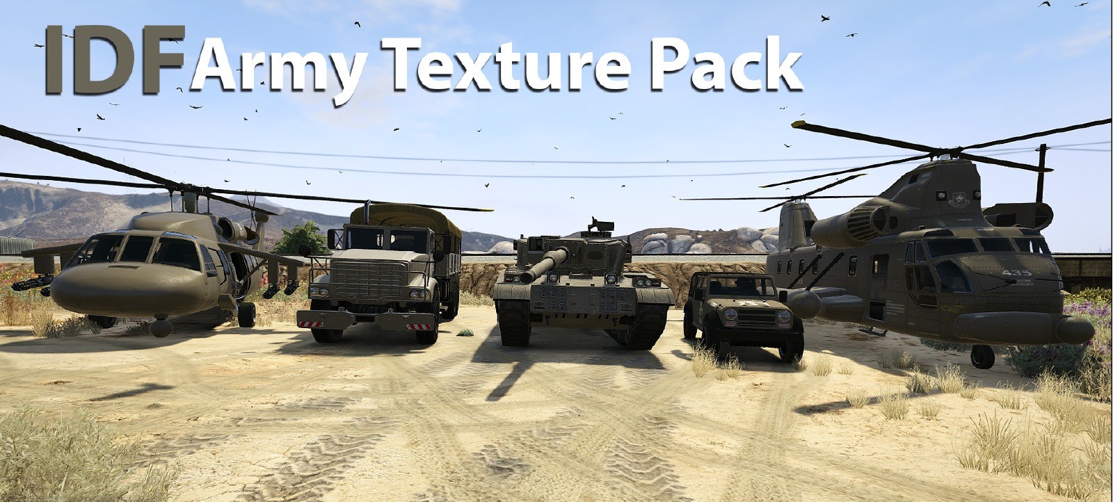 "IDF" Army Color Texture Pack