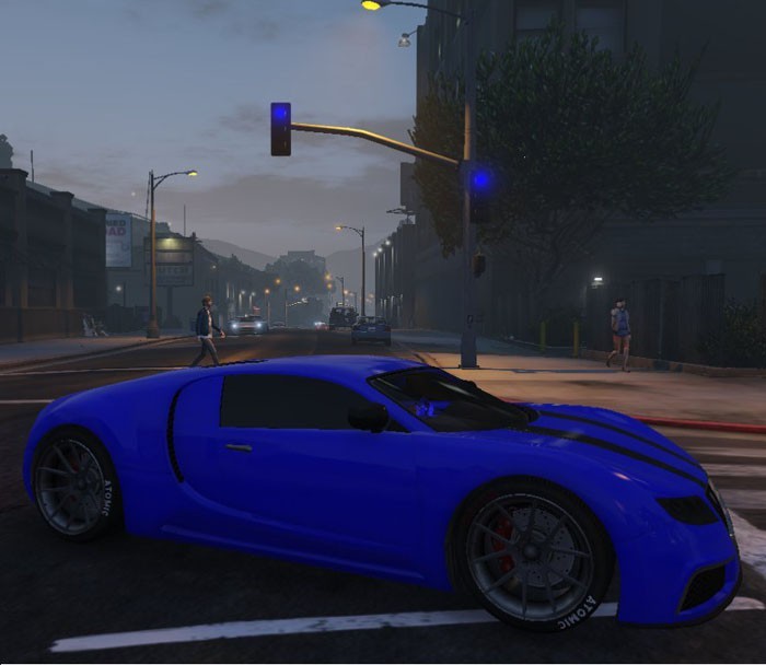 Blue Interiors, Traffic Lights and More Mod
