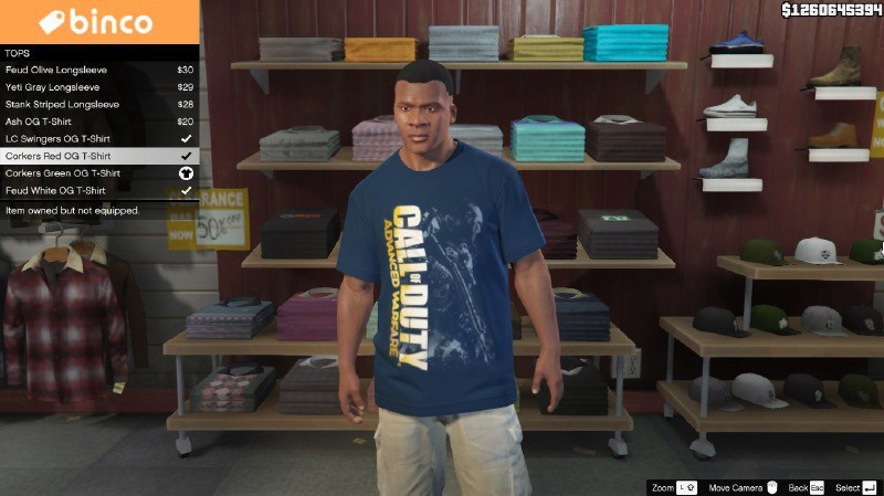 T-Shirt Game Pack For Franklin