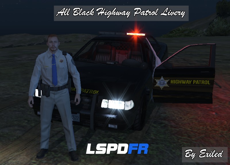 All Black Highway Patrol Livery