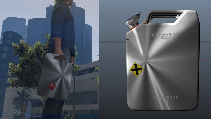 Chrome Jerrycan Skin