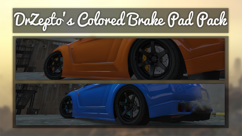 Colored Brake Pad Pack