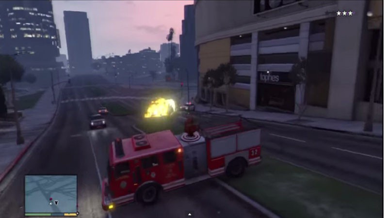 Firetruck Shoots Explosive Rounds