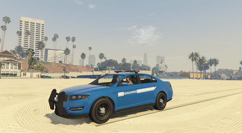 Gendarmerie Skin for Police Car