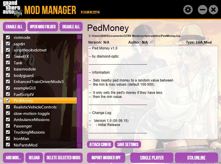 GTA V Mod Manager