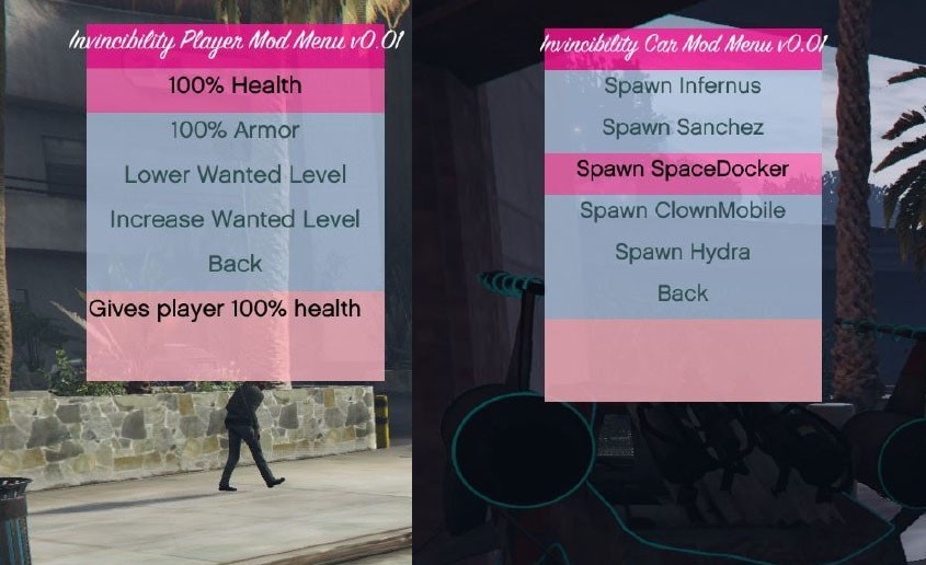 Invincibility Mod Menu