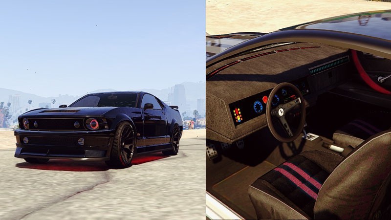 Mustang KITT Livery and Interior for Dominator