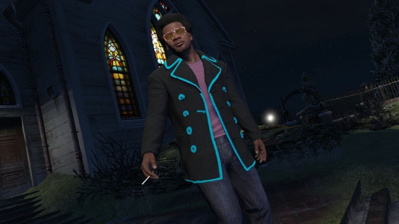 Neon Trim Peacoats for Franklin