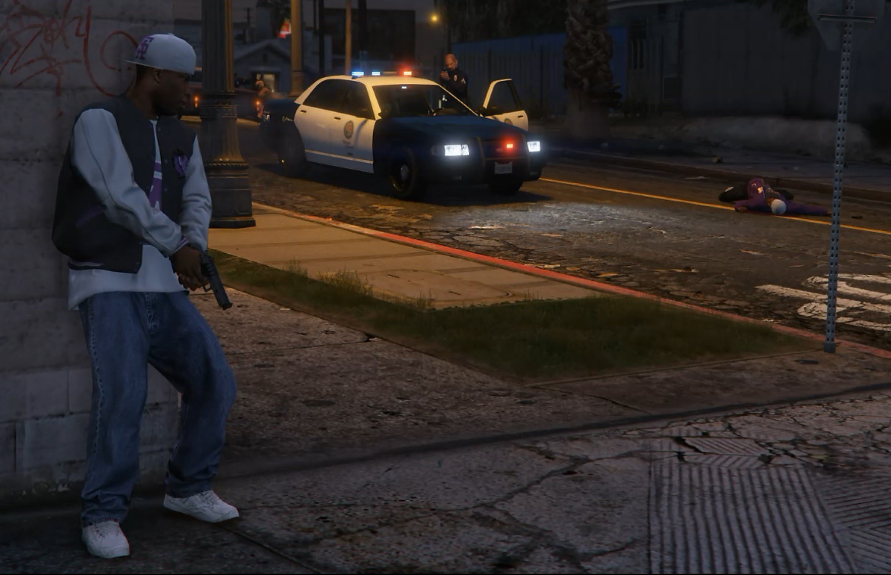 Patrolling Police + Gang Activity