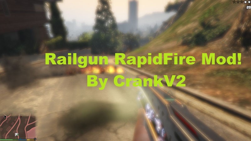 Railgun Rapidfire Mod + Fireworks Bullets