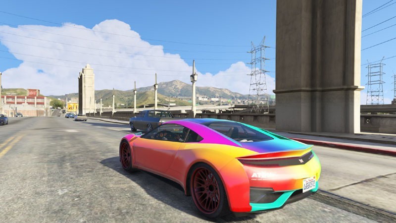 Jester Rainbow Car Texture Mod