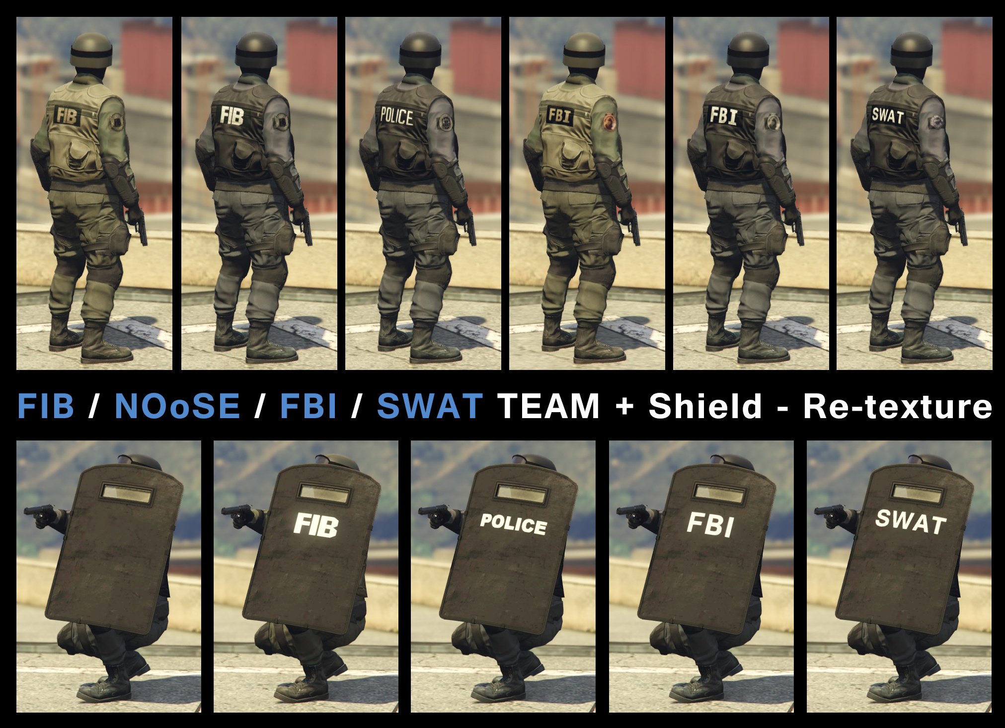 FIB / Noose / FBI / SWAT Team Textures