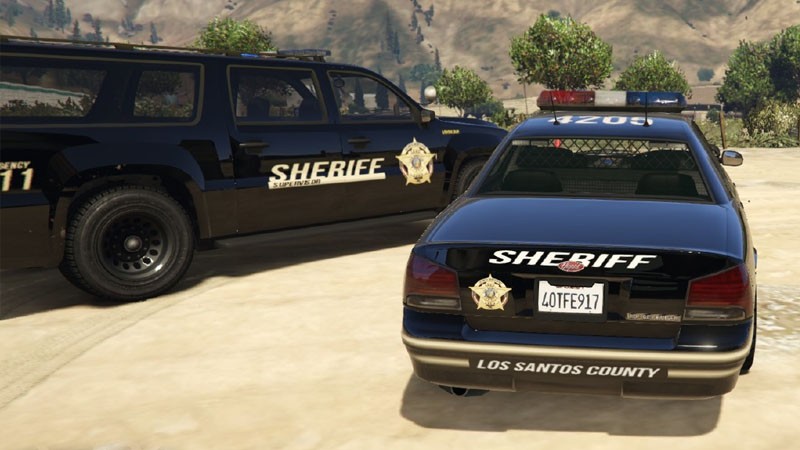 Sheriff Black Style Cruiser And SUV