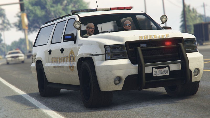 All White Sheriff2 SUV