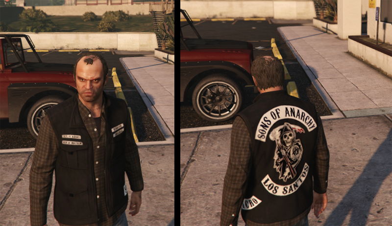 Sons Of Anarchy Jacket For Trevor Skins Modèles Téléchargements Gta 5