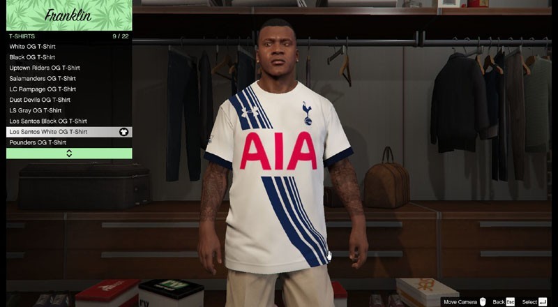 Tottenham 15/16 Shirt for Franklin