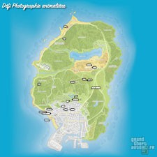 Carte défi photographie animalière GTA 5