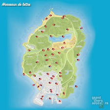 Carte morceaux lettre GTA 5