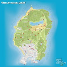 Carte pièces vaisseau spatial GTA 5