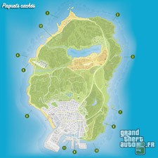 Carte paquets cachés GTA 5